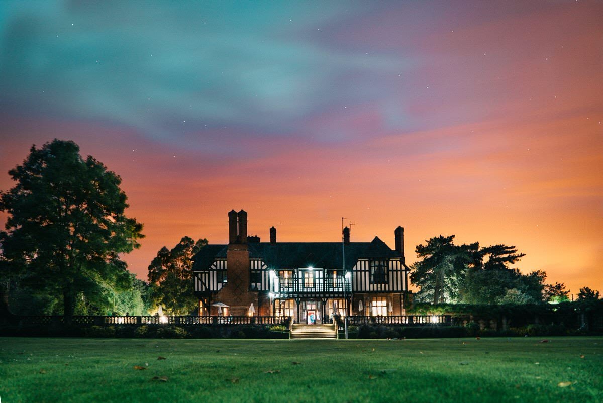 Chester Wedding Photographer Inglewood Manor at Night