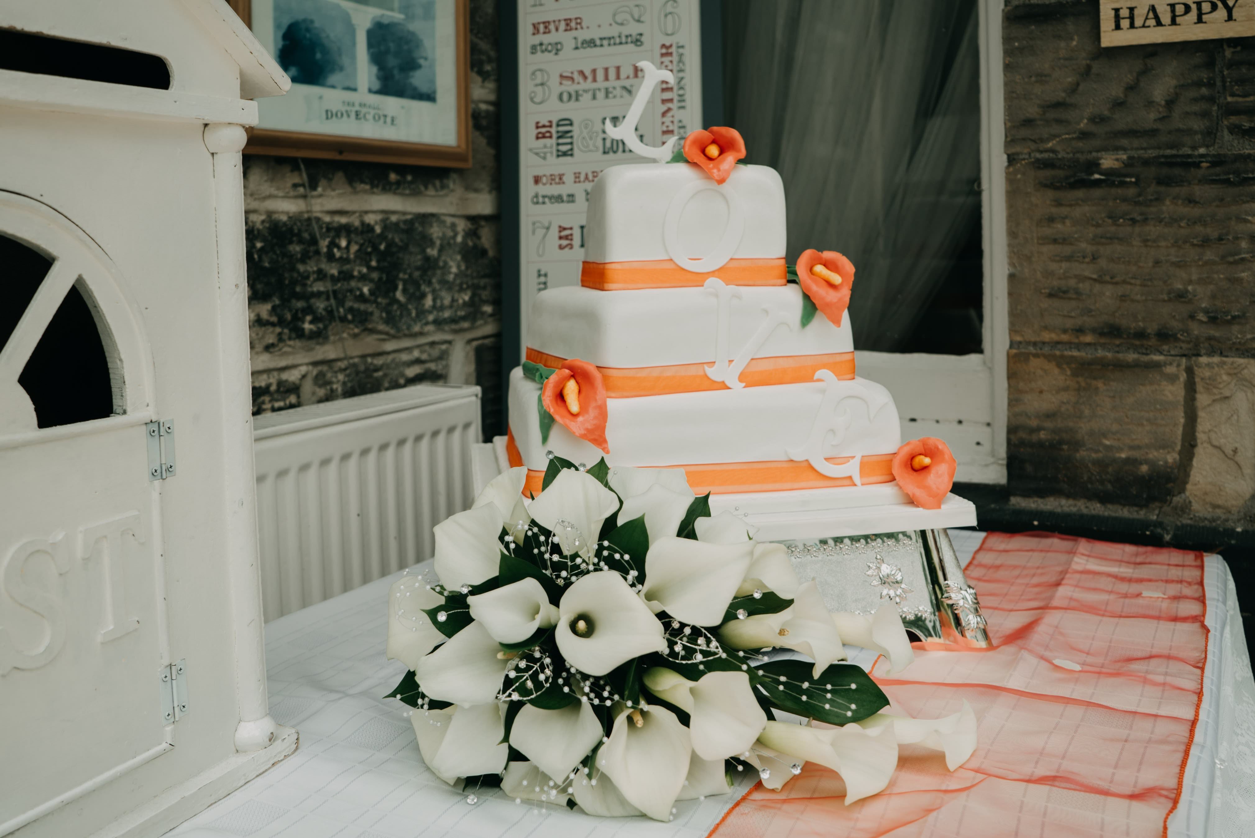 Wedding Cake at Dimple Well Lodge