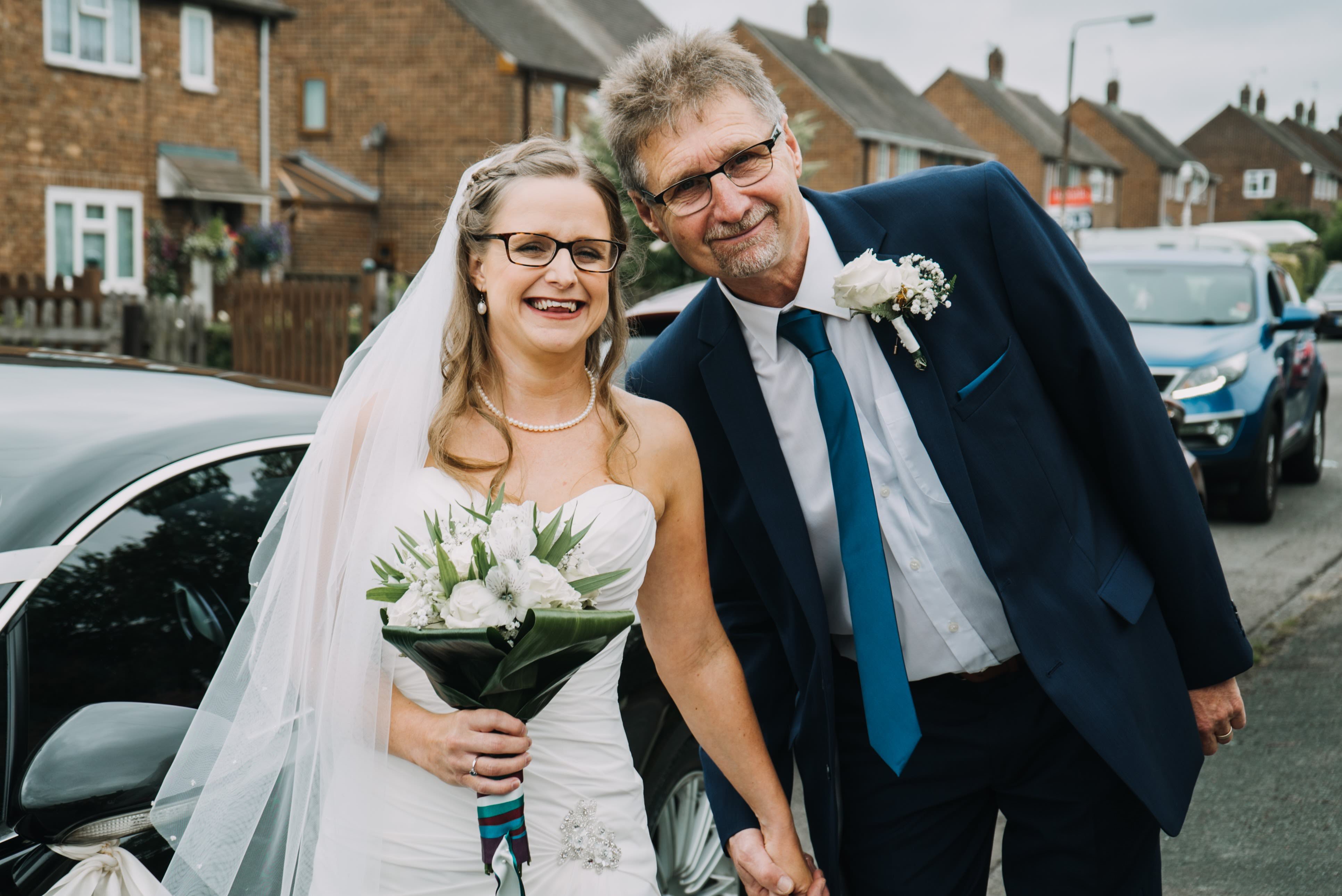 bride and dad