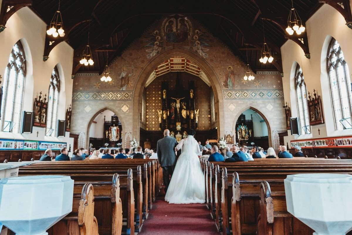 Walking down the Aisle at St Johns