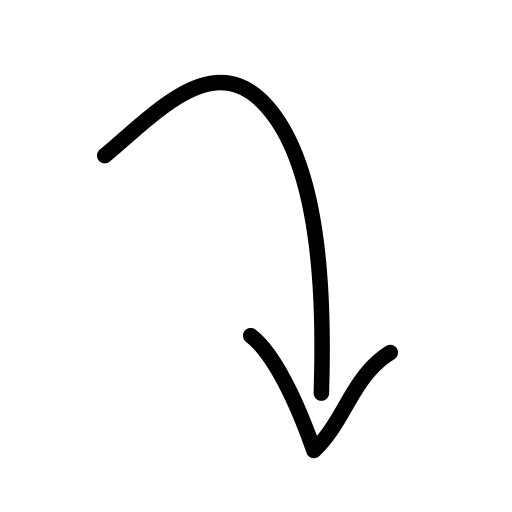 handdrawn arrow