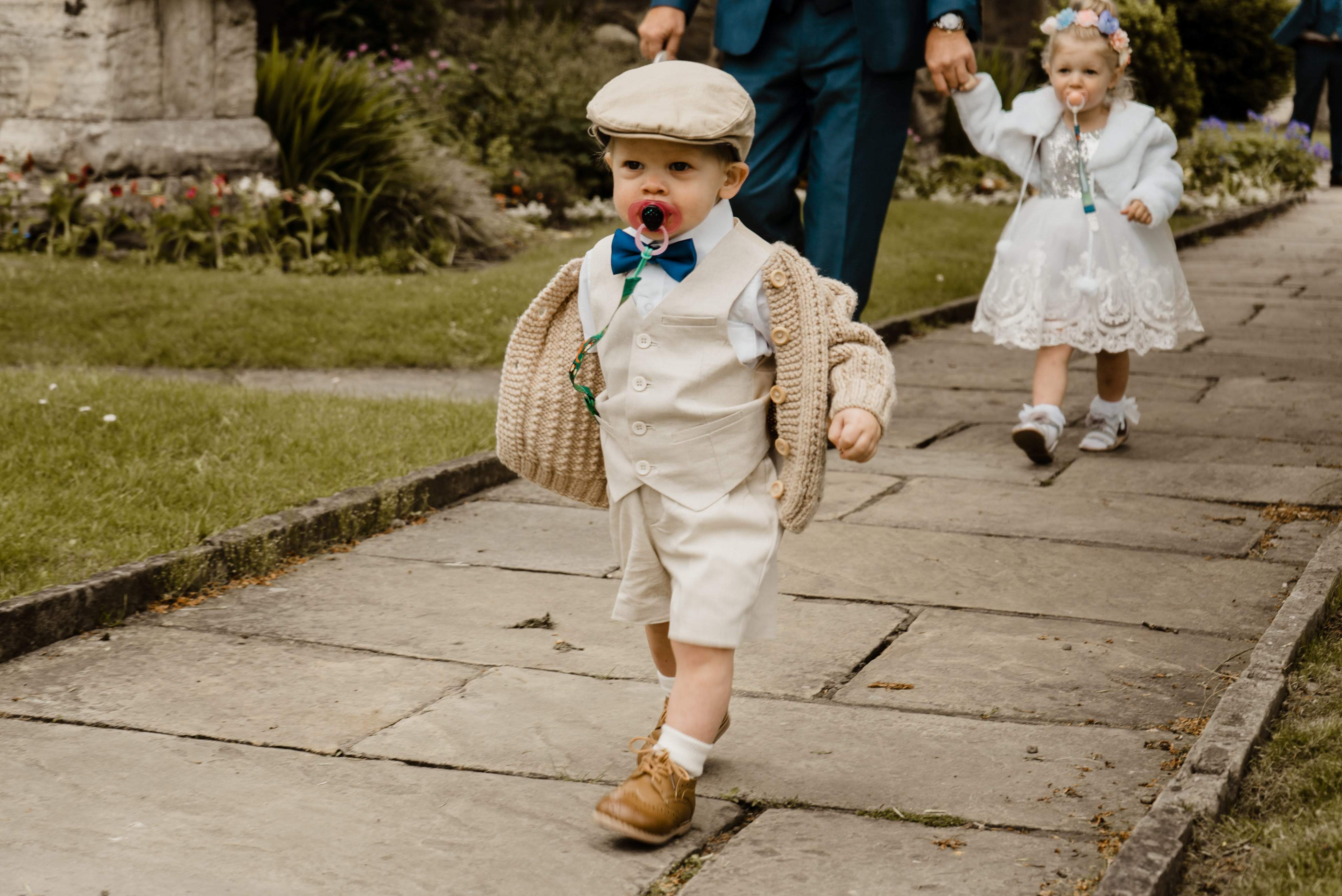 Children outside church