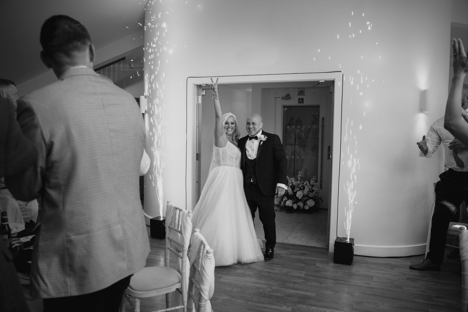 Husband and Wife entrance during videography