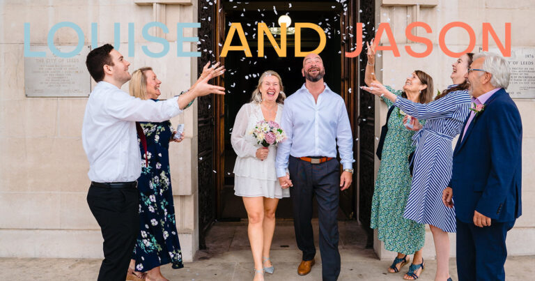 Louise + Jason’s Late Summer Wedding at Leeds Civic Hall